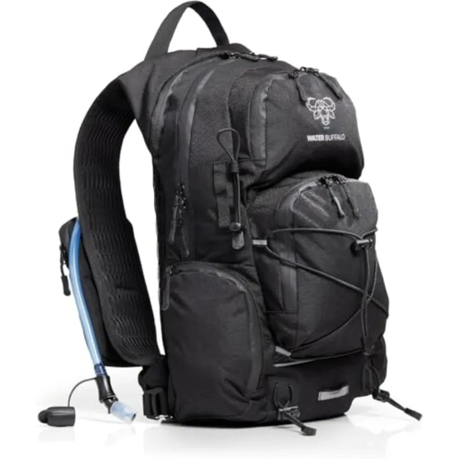 Hydration Backpack For Hiking 22L Water Bladder With Waterproof Zippers