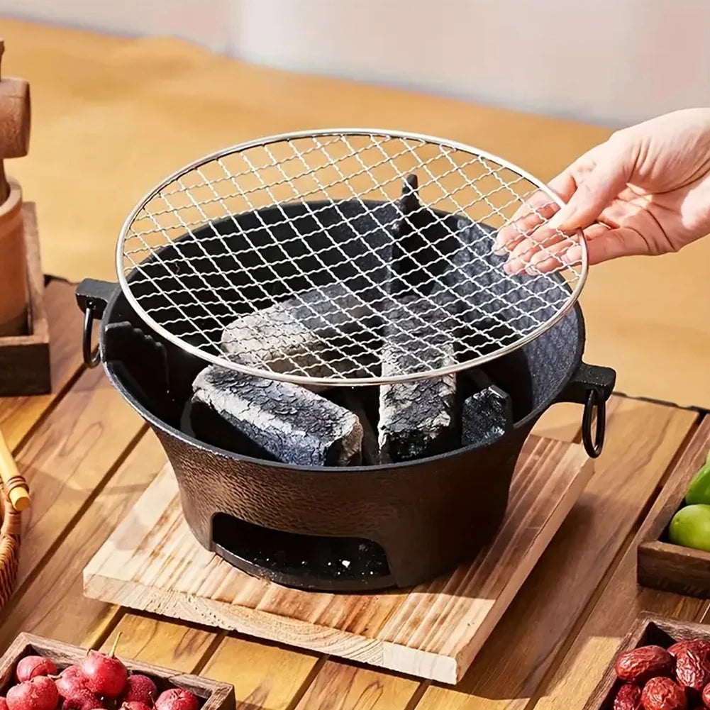 Atuin Stainless Steel Charcoal Bbq Grill Stove For Outdoor Camping