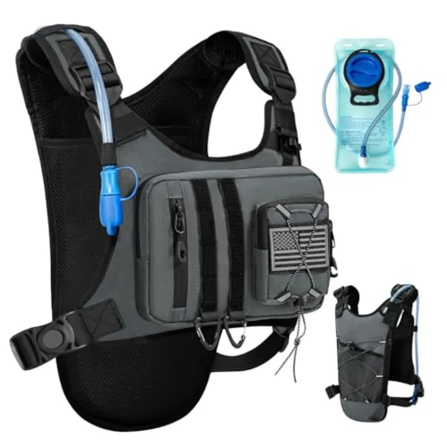 Outdoor Hydration Vest for Running and Hiking 2L Bladder