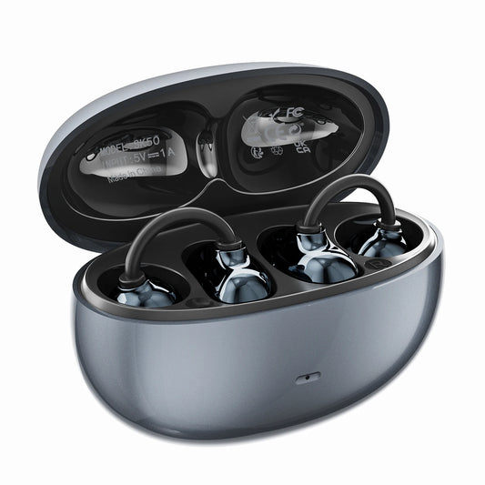 SHUKE Open Ear Clip Headphones Wireless Bluetooth 6.0 With Microphone