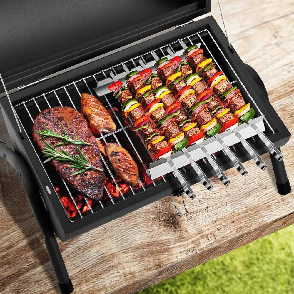NBVCX Portable Charcoal Tabletop Grill For Outdoor BBQ And Camping