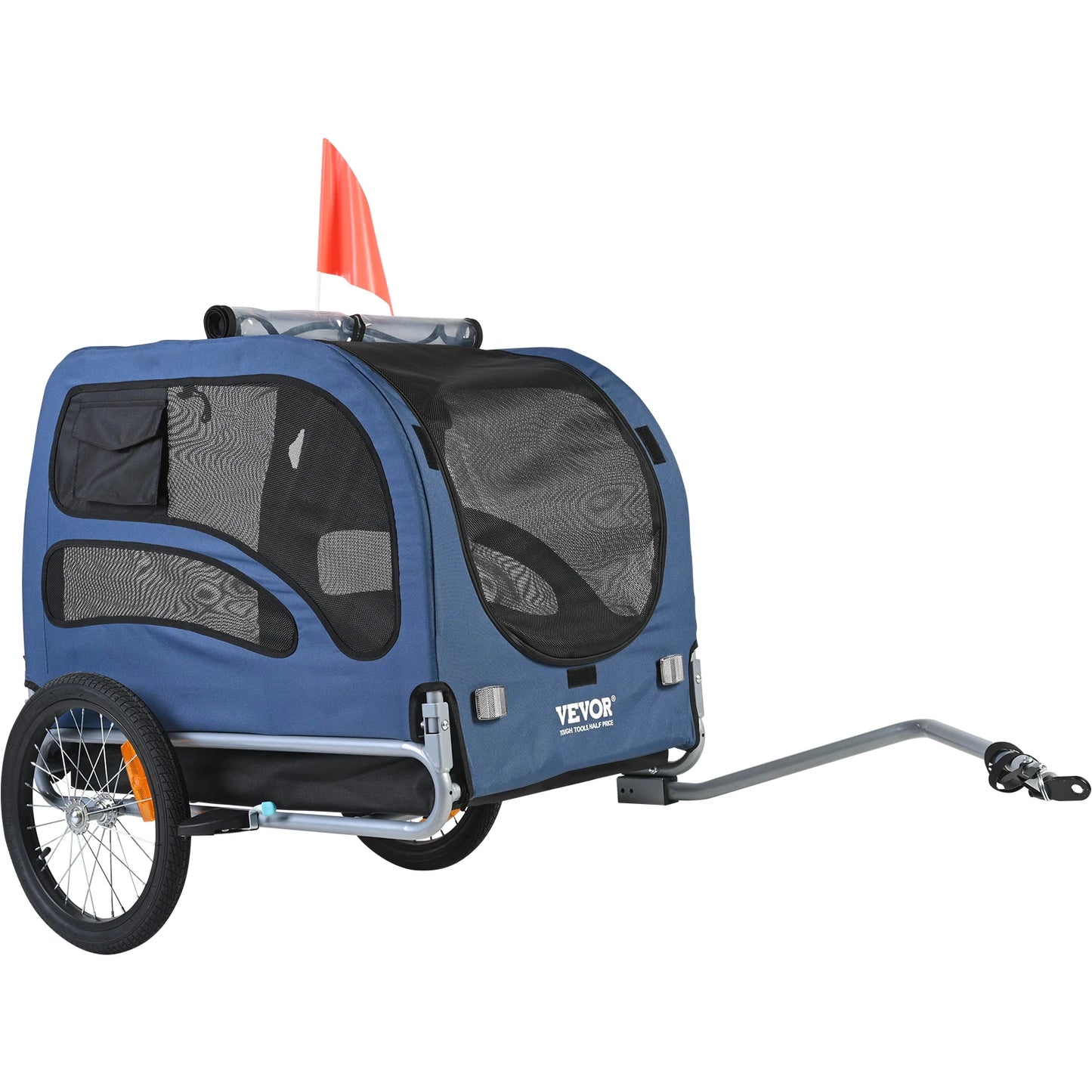 Pet Bike Trailer For Dogs 100 Lb Capacity Foldable