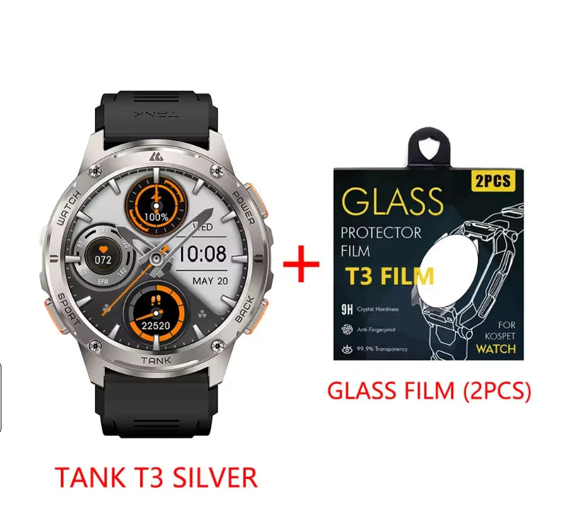 Kospet Tank T3 Smartwatch With Amoled Display And Fitness Tracking