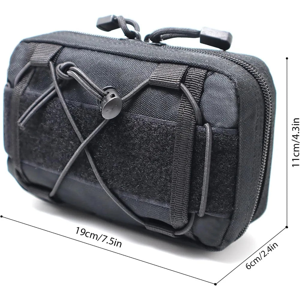 Compact Tactical MOLLE Pouch EDC Utility Bag Waist Pack First Aid Kit