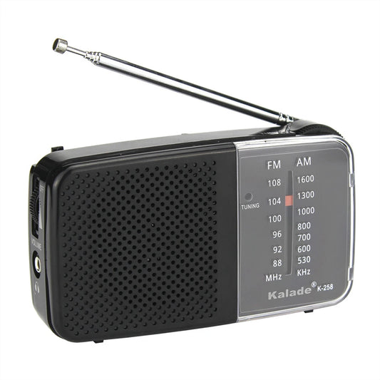 Portable AM FM Radio With Built In Speaker For Elderly Emergency Weather Alerts