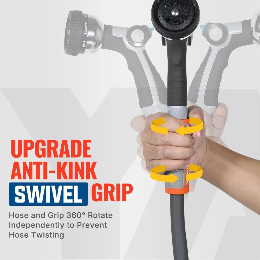 Heavy Duty Garden Hose With Swivel Handle Kink Resistant