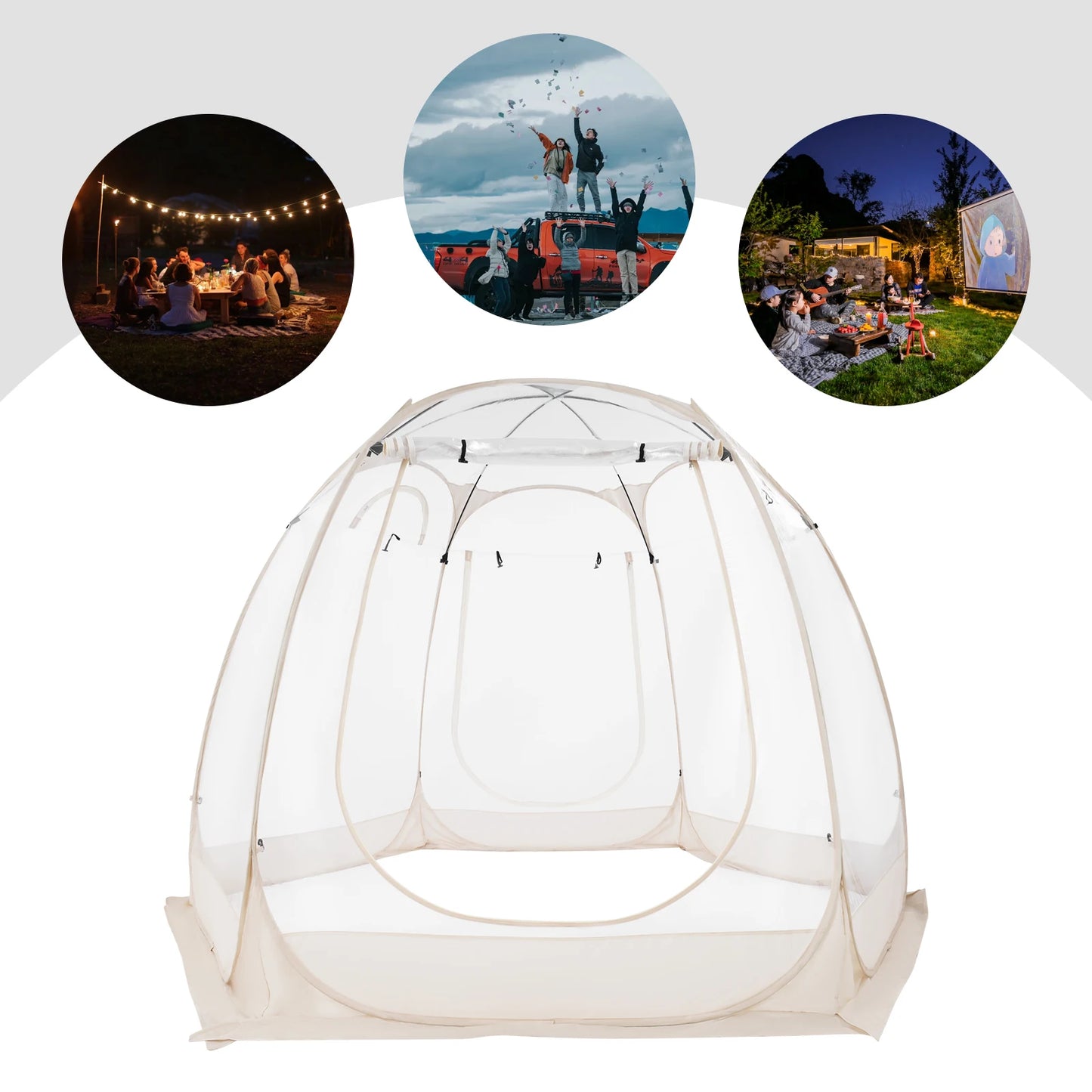 Clear Pop Up Bubble Tent For Garden And Backyard Camping