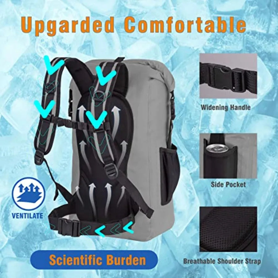 Insulated Leakproof Waterproof Cooler Backpack Travel Hiking Beach Camping