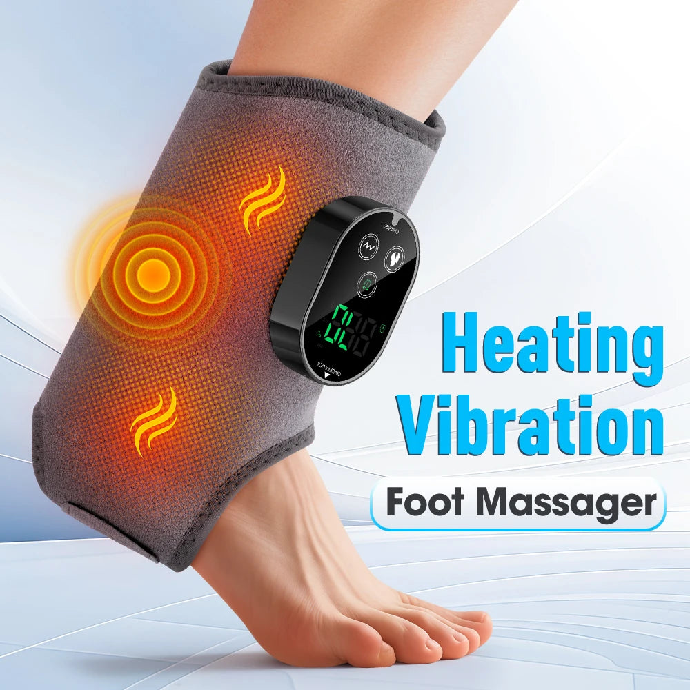Hailicare Electric Foot Ankle Massager With Heat Vibration