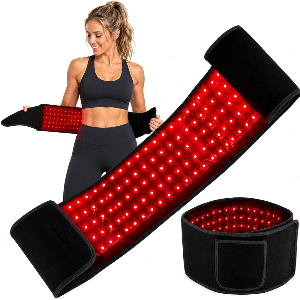 Red Light Therapy Belt Featuring 660Nm 850Nm Near Infrared Led