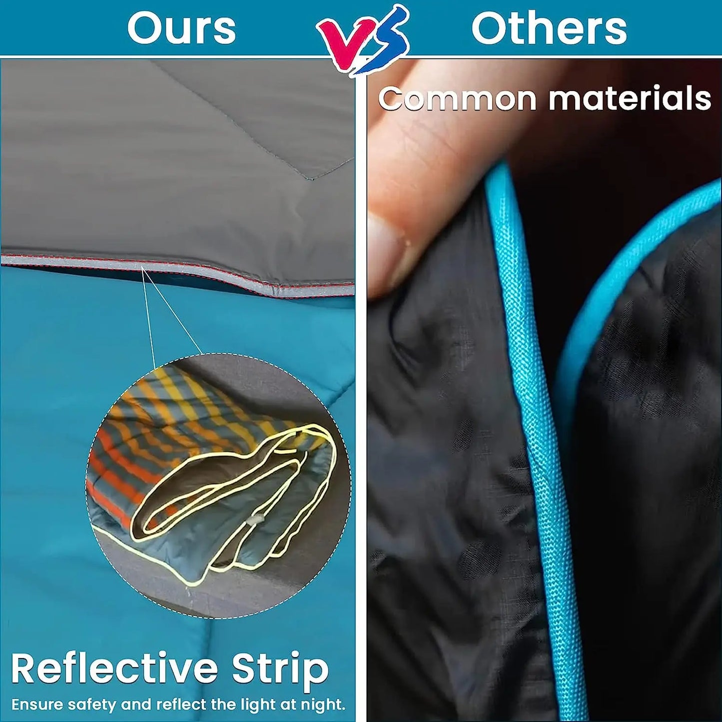 Outdoor Camping Blanket Fluffy Waterproof Warm Portable Storage Bag Hiking Picnic Car Use Multi-Functional Blanket