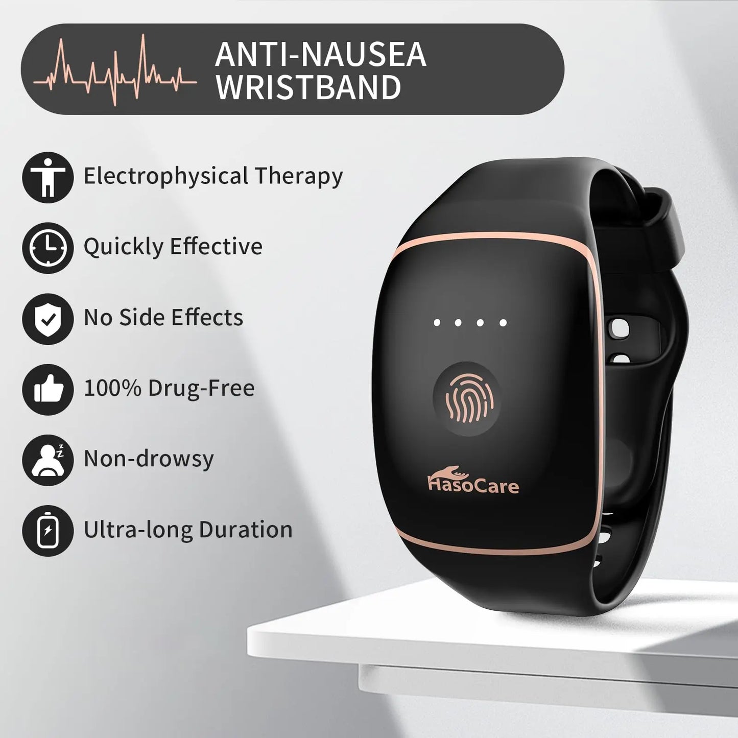 Anti Nausea Wristband Motion Sickness Relief Band With 175mAh Battery