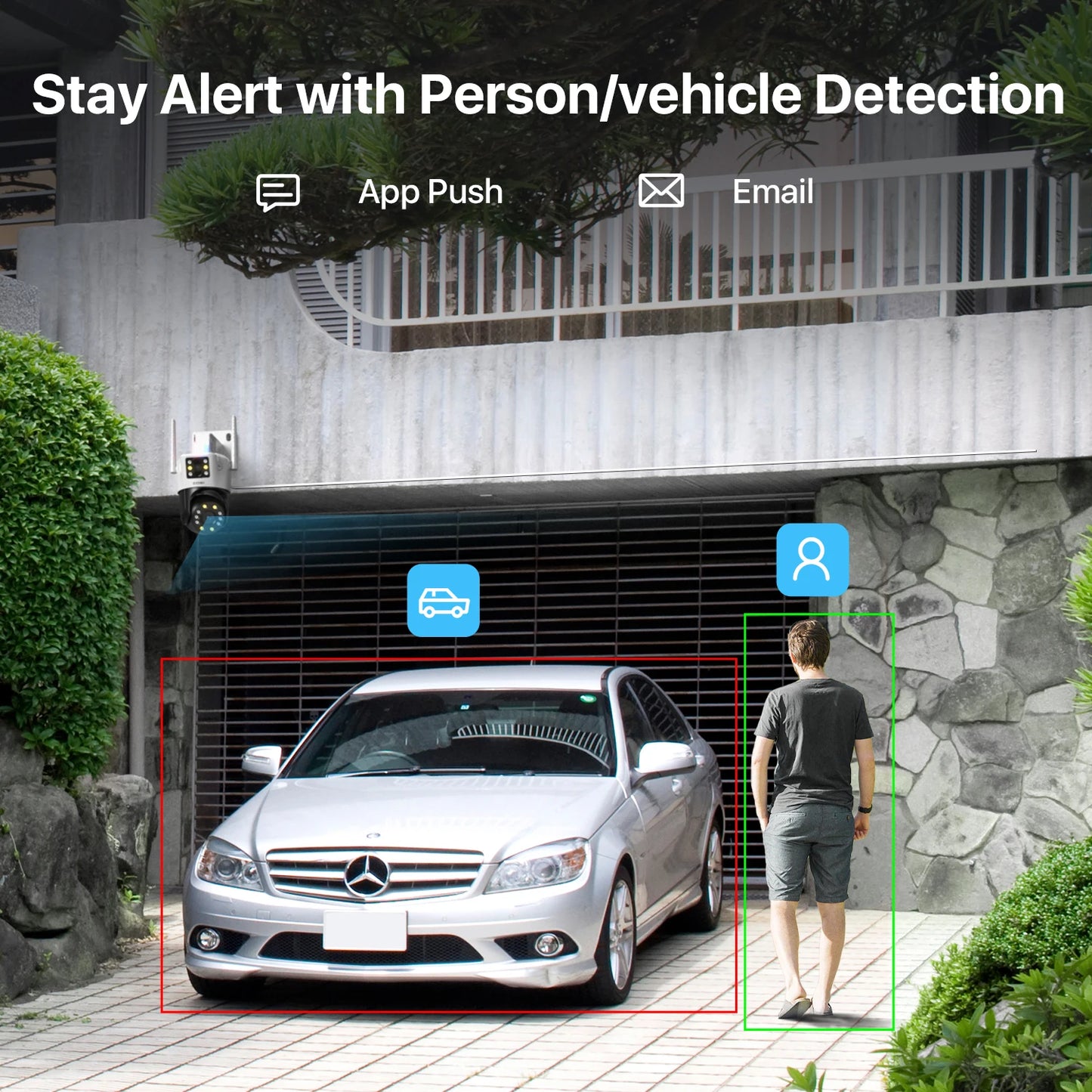 ZOSI 4K 8MP Dual Lens PTZ WiFi Security Camera Outdoor