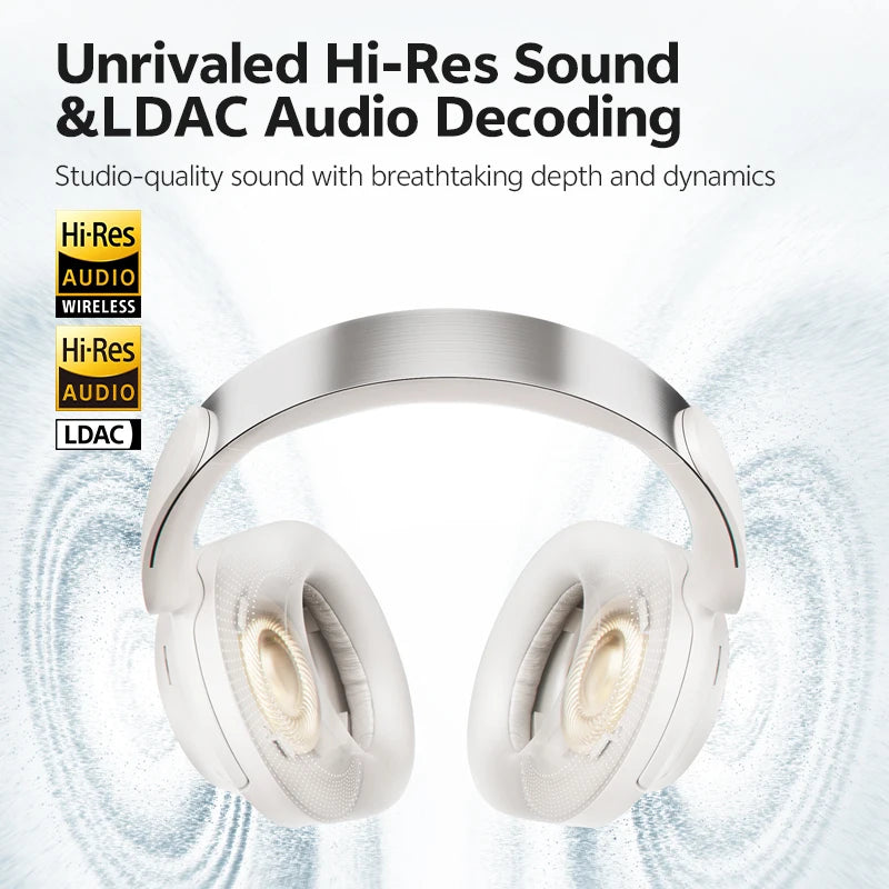 QCY H3S Over Ear Wireless Headphones HiRes LDAC ANC