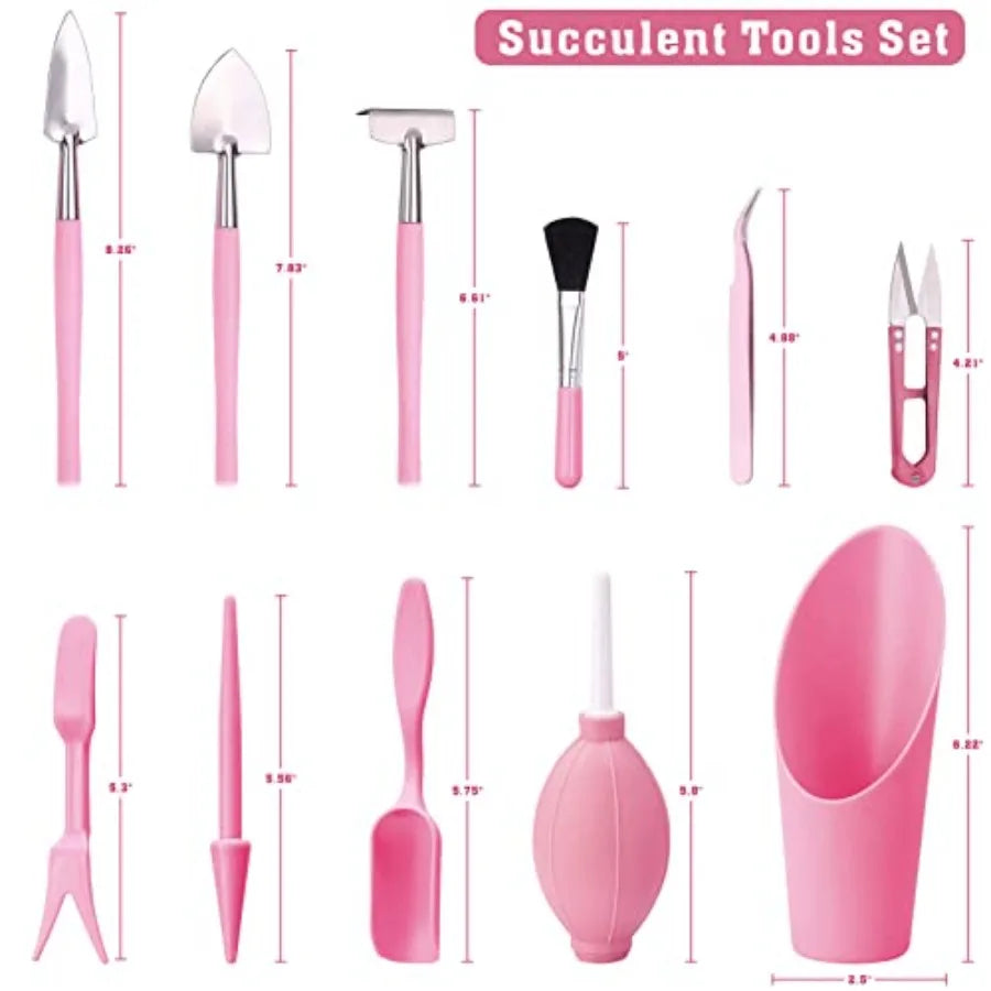 Floral Garden Tools Set Heavy Duty Gardening Trowel Gloves