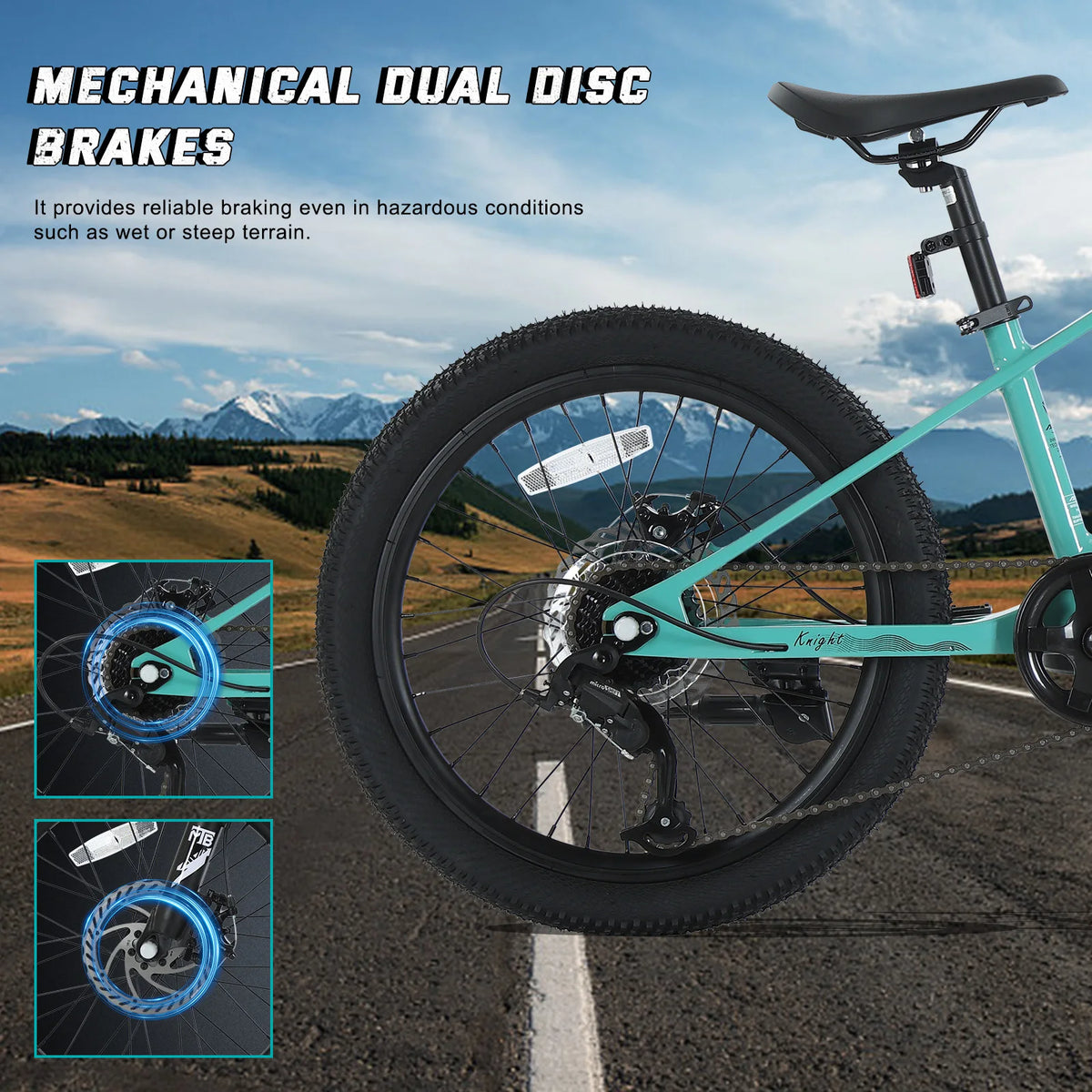 Lightweight Magnesium Hardtail Mountain Bike With Disc Brakes