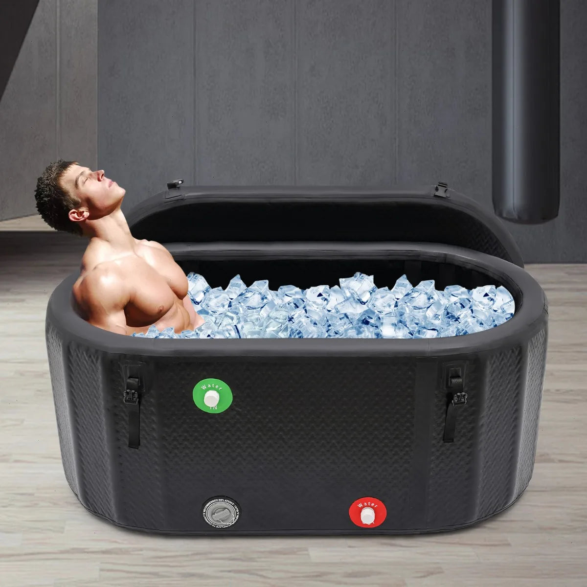 Bymaocar Inflatable Bathtub Cold Plunge Pool With Pump Kit
