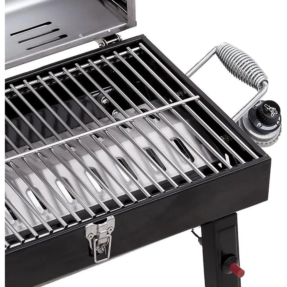 1-Burner Portable Gas Grill, Stainless Steel - 465640214