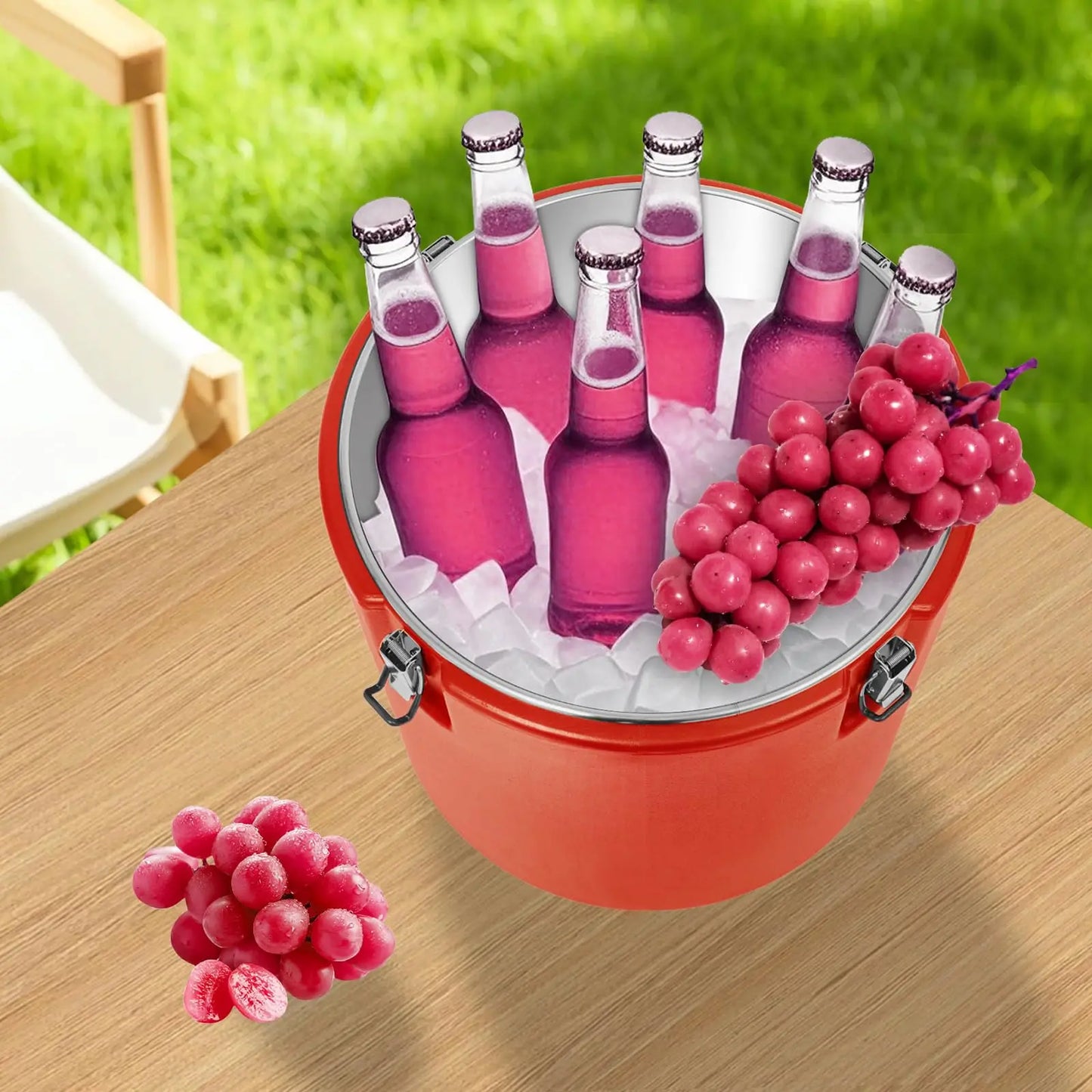 Bymaocar Insulated Beverage Cooler Dispenser Portable Camping Water Dispenser