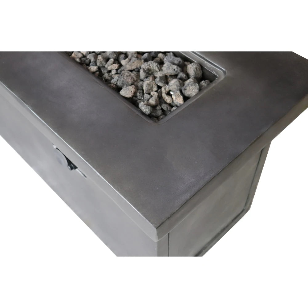 Concrete Outdoor Fire Pit Table Propane Or Natural Gas