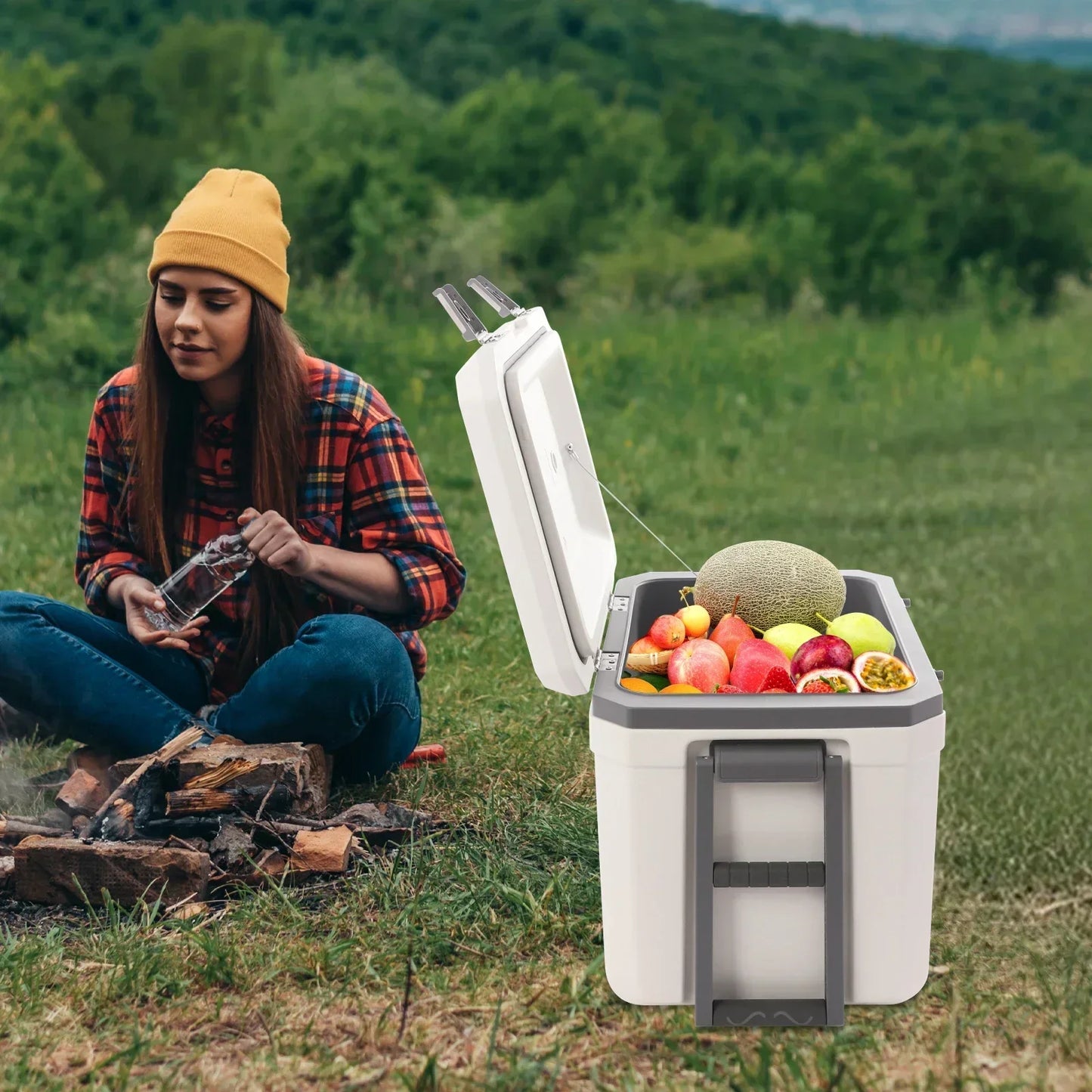 Insulated Portable Cooler for Camping BBQ Picnics and Outdoors