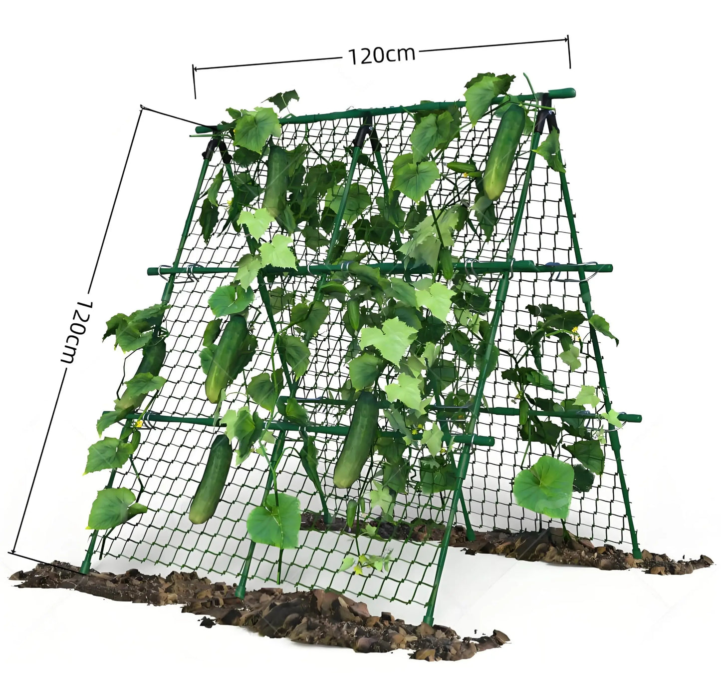 HiMISS Raised Bed Trellis A Frame Garden Netting For Climbing