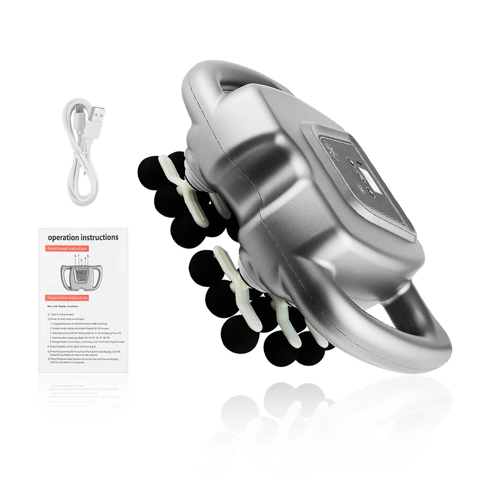 Foreverlily 24 Head Massage Gun 9 Modes High Frequency Vibration Back Shoulders