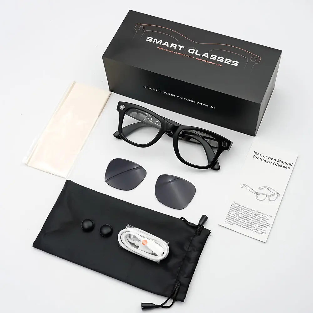 Sanvnet GS4 MAX Smart Eyewear 8MP Camera AI Dual Lenses