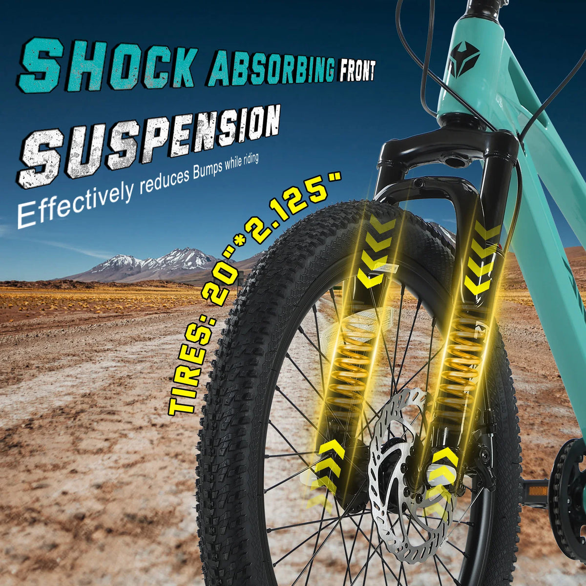 Lightweight Hardtail Mountain Bike With Seven Speed Disc Brakes
