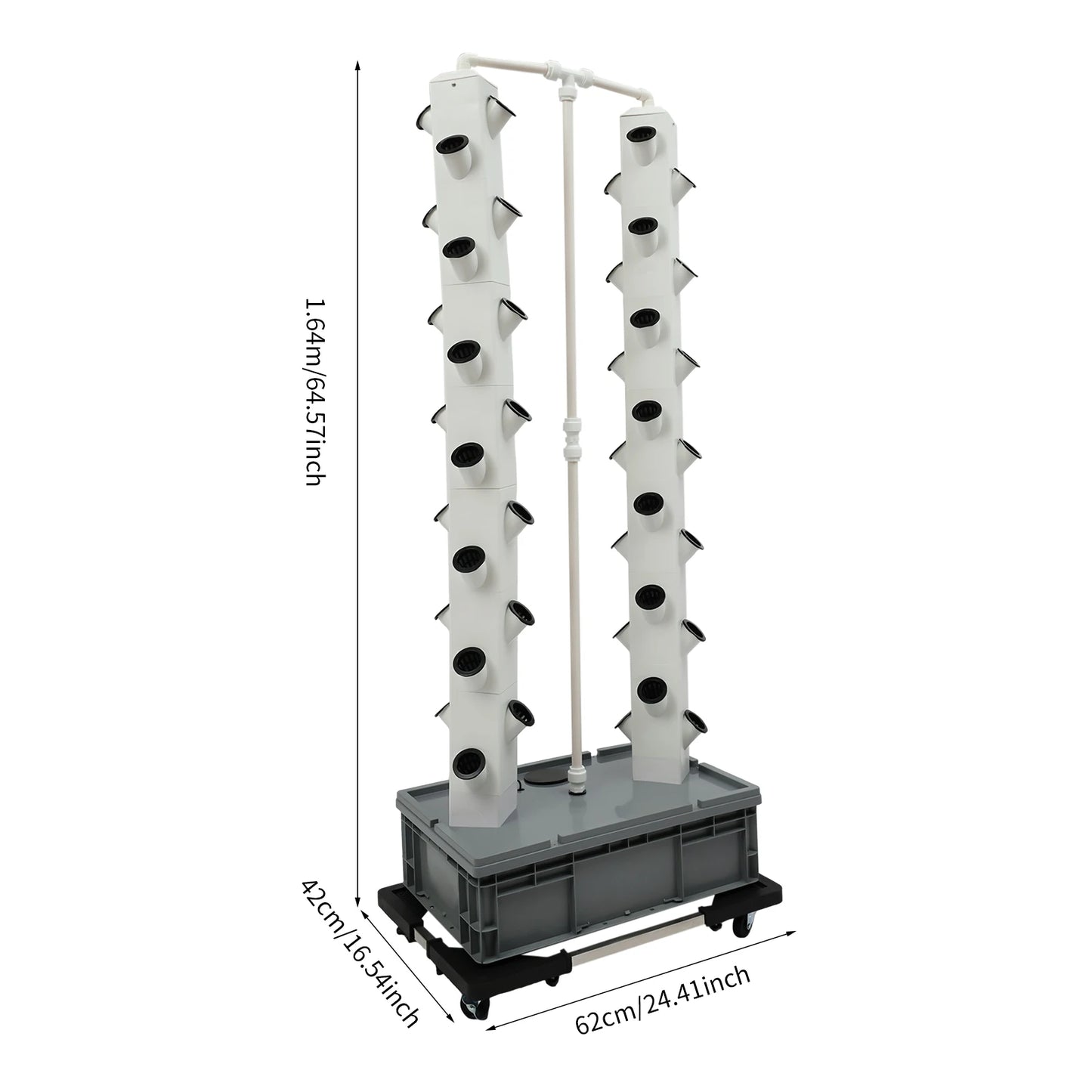 56 Pods Indoor Garden Hydroponics Growing System,Plant Germination Kit Aeroponic Veggie Flower Fruit Growth Pump System for Home