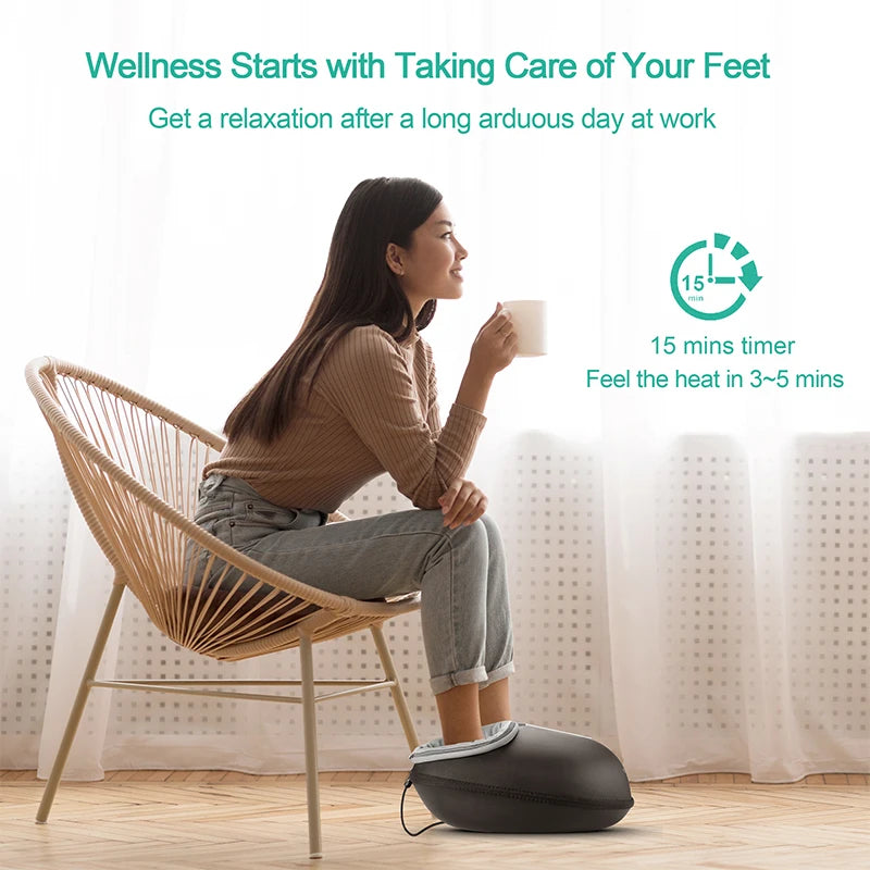 Medcursor Shiatsu Foot Massager With Heat Roller For Muscle Relaxation