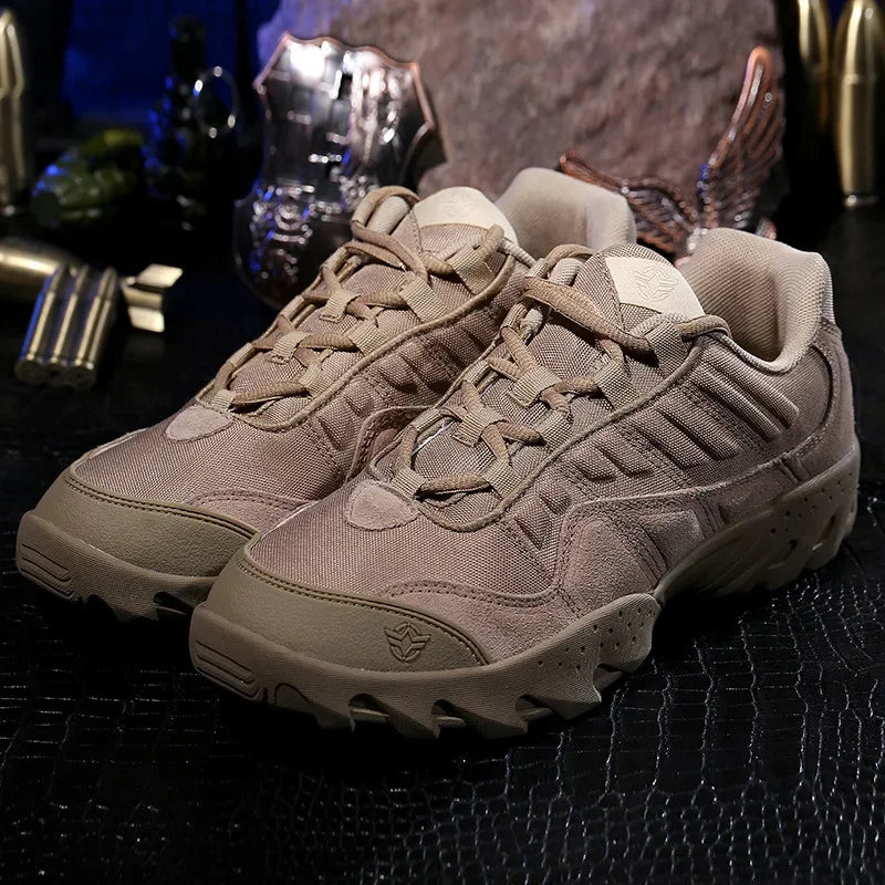 KOLINLOV Men Waterproof Tactical Boots For Outdoor Hiking