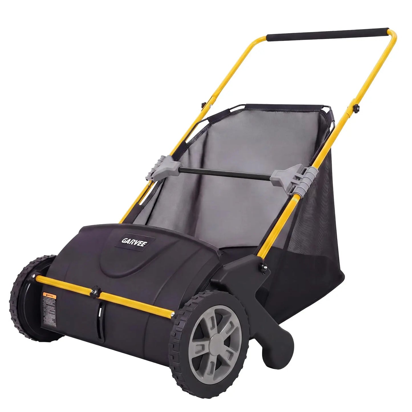 HiMISS Lawn Sweeper Manual Yard Leaf And Grass Collector Hopper