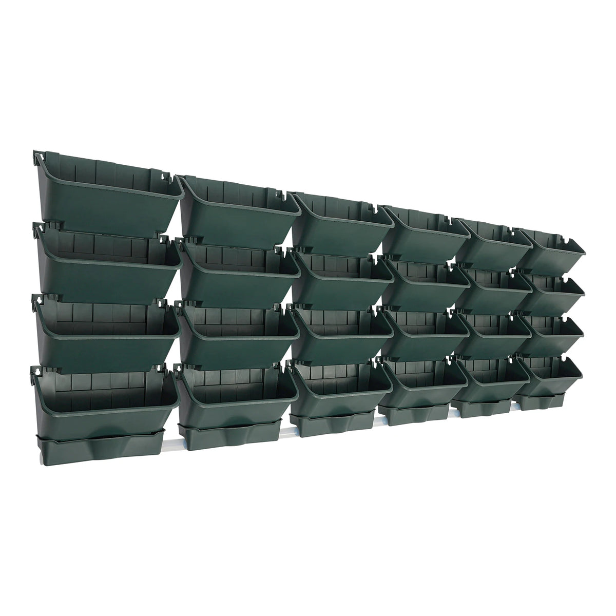 24 Pockets Army Green Hanging Vertical Wall Planter PP Silicone Vertical Garden Planter Hanging Wall-mounted for Indoor Outdoor