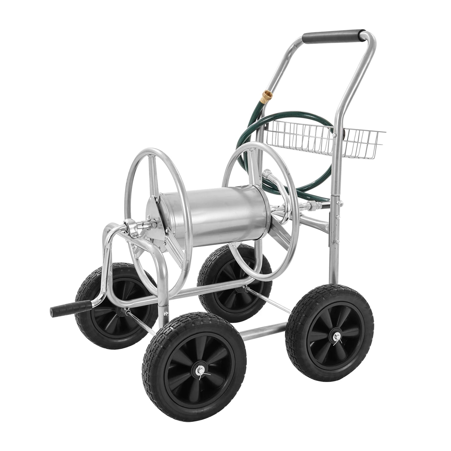 SucceBuy Heavy Duty Hose Reel Cart for Garden Watering System