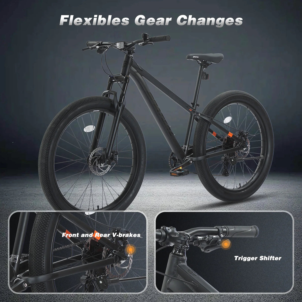 Spatial MT275FSPRO Hardtail Mountain Bike Aluminum Frame Disc Brakes