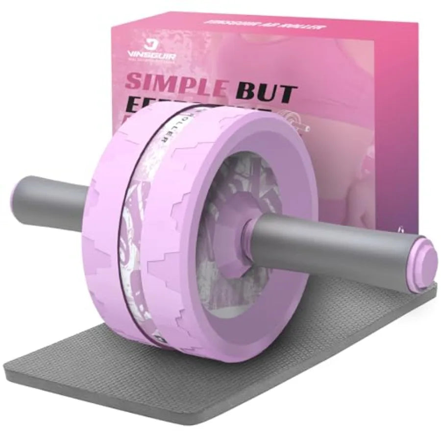 Ab Roller Wheel Abs Core Workout Equipment For Home Gym Knee Pad