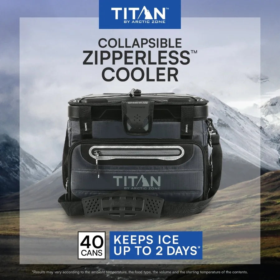 Soft Cooler Collapsible Zipperless For Outdoor Use