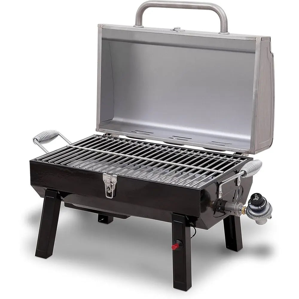 1-Burner Portable Gas Grill, Stainless Steel - 465640214