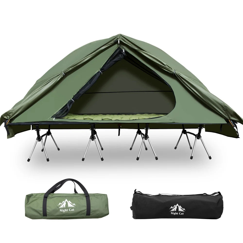 Night Cat Elevated Camping Cot Tent 16 Legged Heavy Duty