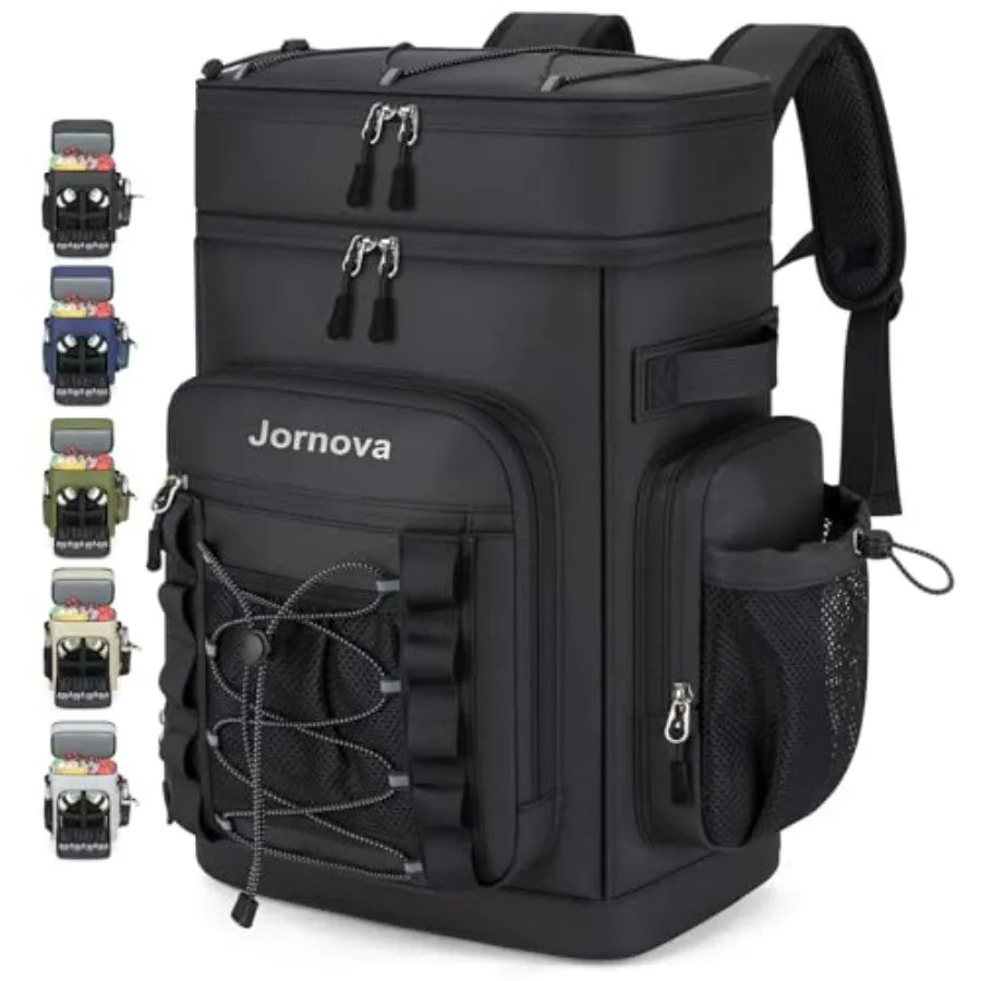 Insulated Cooler Backpack For Camping And Travel With Leakproof Compartments