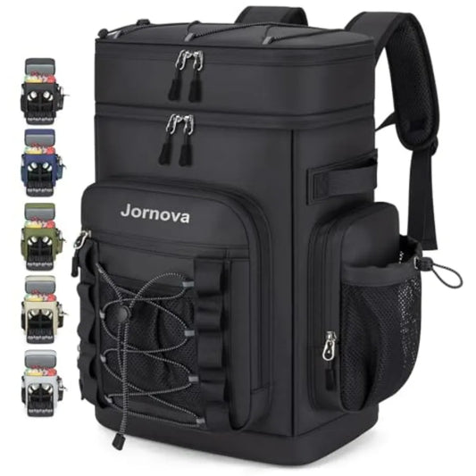 Insulated Cooler Backpack For Camping And Travel With Leakproof Compartments