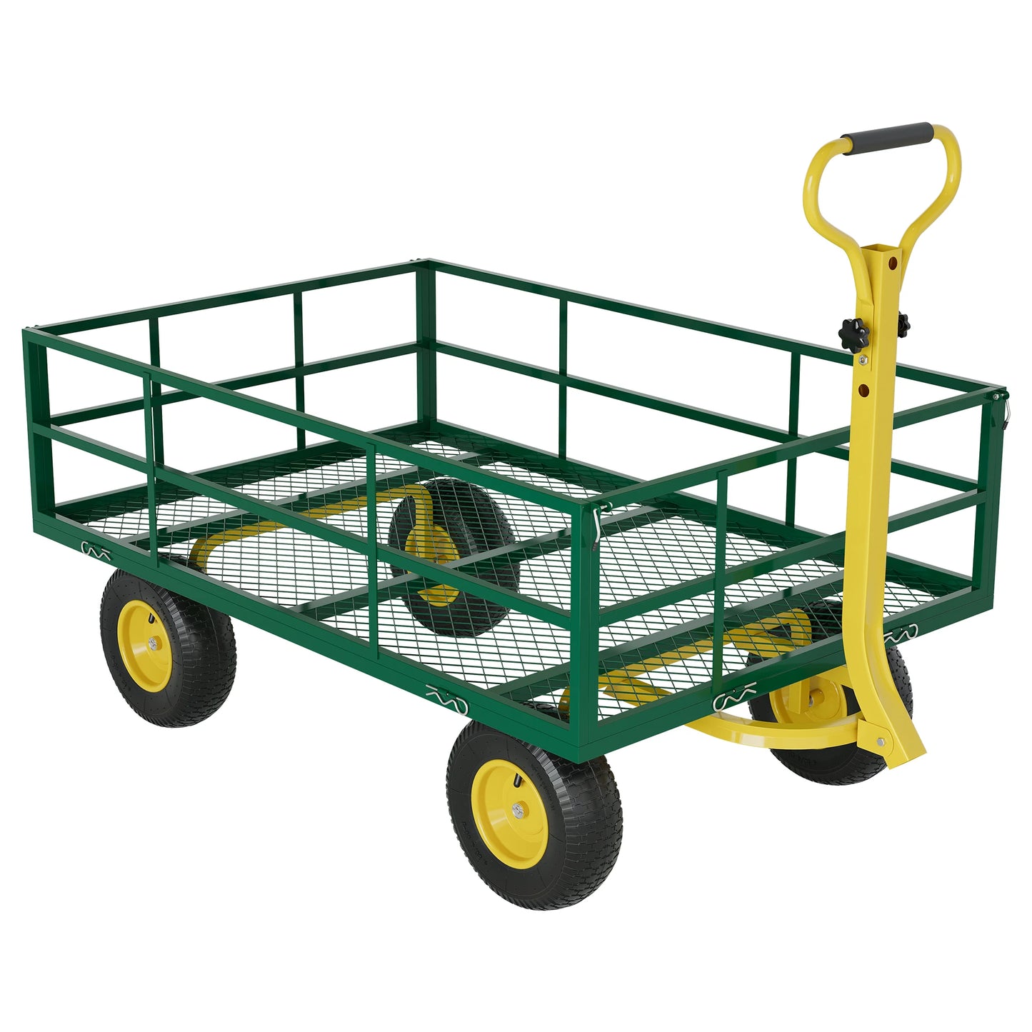 HiMISS Heavy Duty Garden Cart 1200 Pounds Capacity Wagon