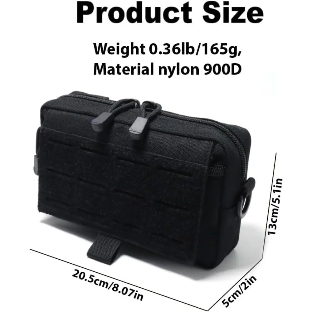 Tactical Admin Pouch MOLLE EDC Tool Bag First Aid Patch