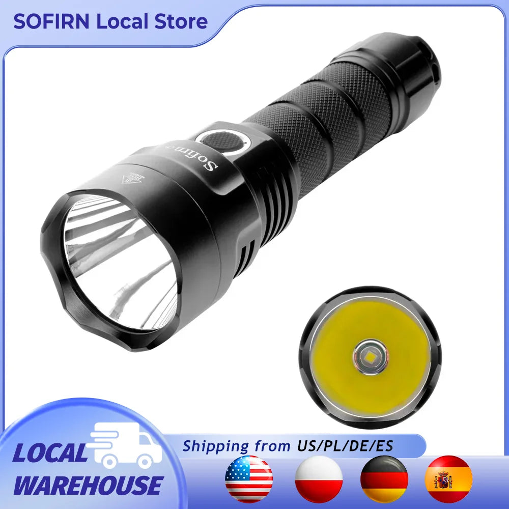Sofirn C8G SST40 Powerful LED Flashlight 21700 Power Indicator