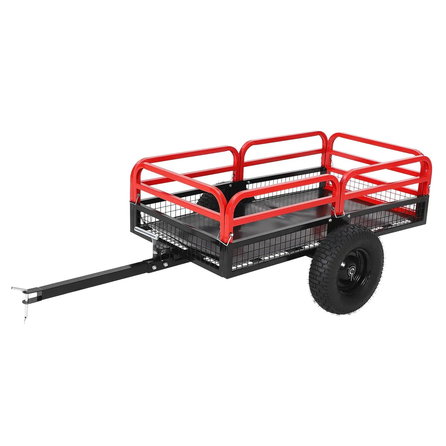 Acekool Heavy Duty Steel Garden Dump Trailer For ATV UTV Lawn Tractor