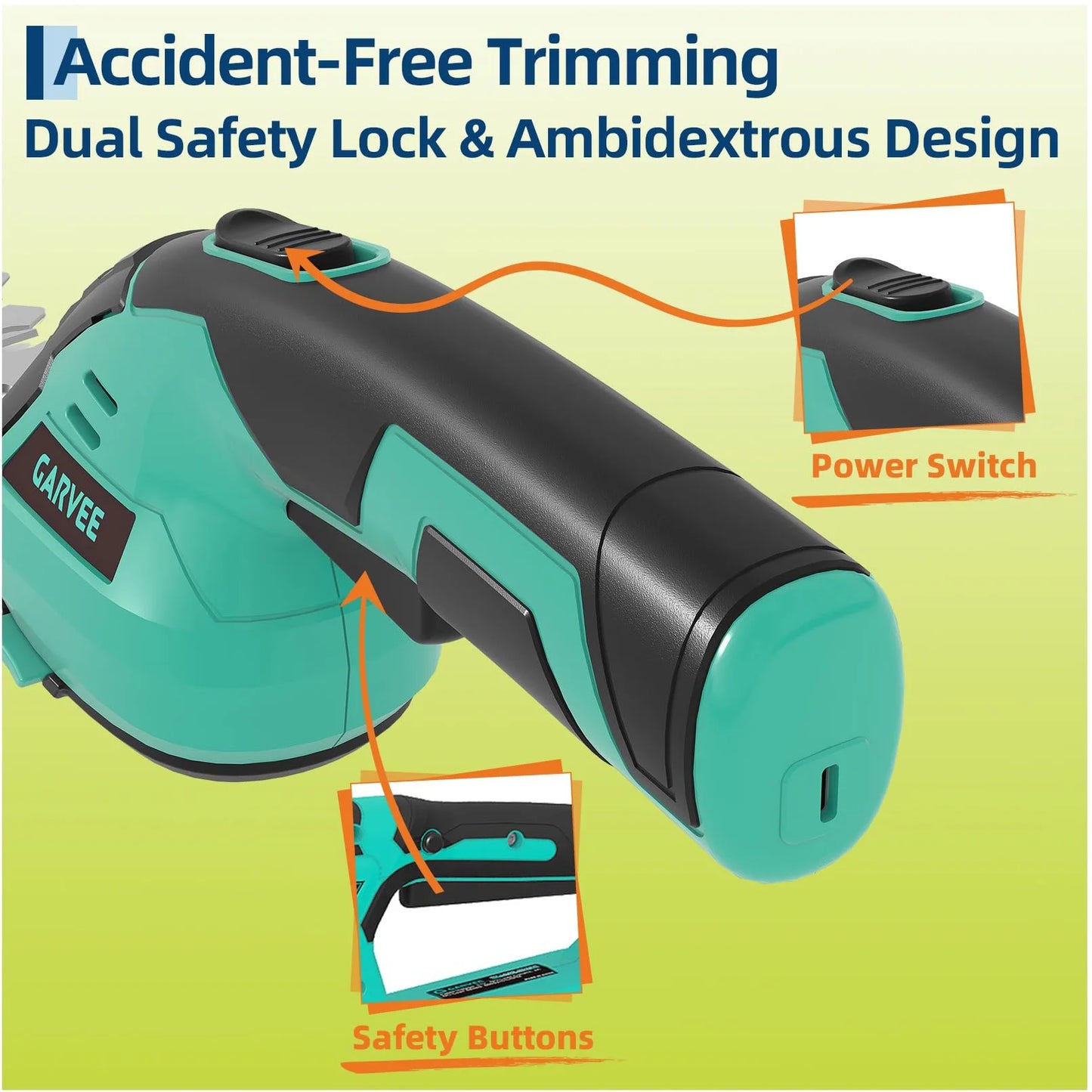 TWISTER.CK 2 In 1 Wireless Grass Shear And Hedge Trimmer
