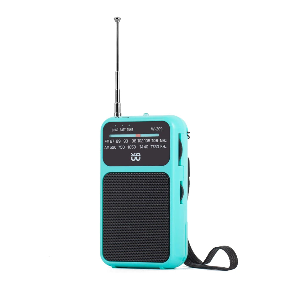 NovaSphere Portable AM FM Radio Built In Speaker