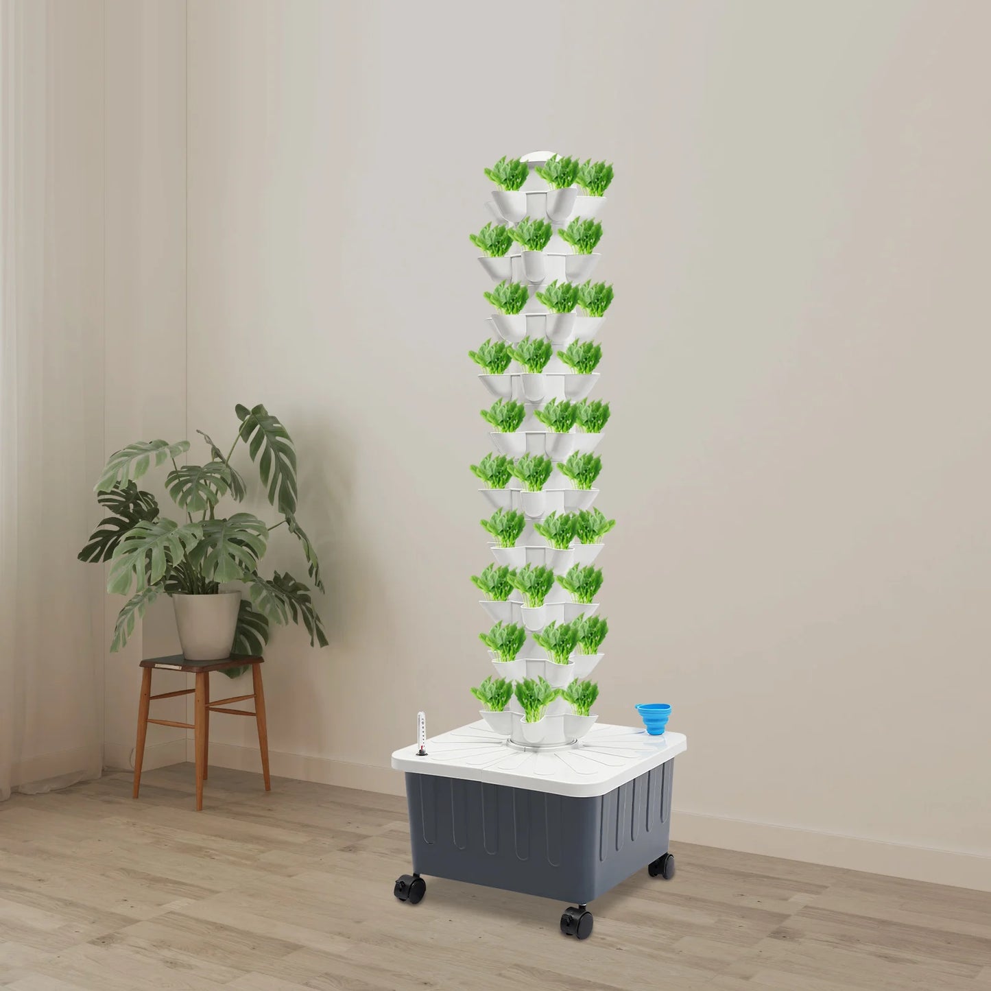 50 Holes Hydroponic Seed Germination  Kit 10 Layers Growing System, Water Culture Gardening for Indoor Plants Vegetables, Herbs