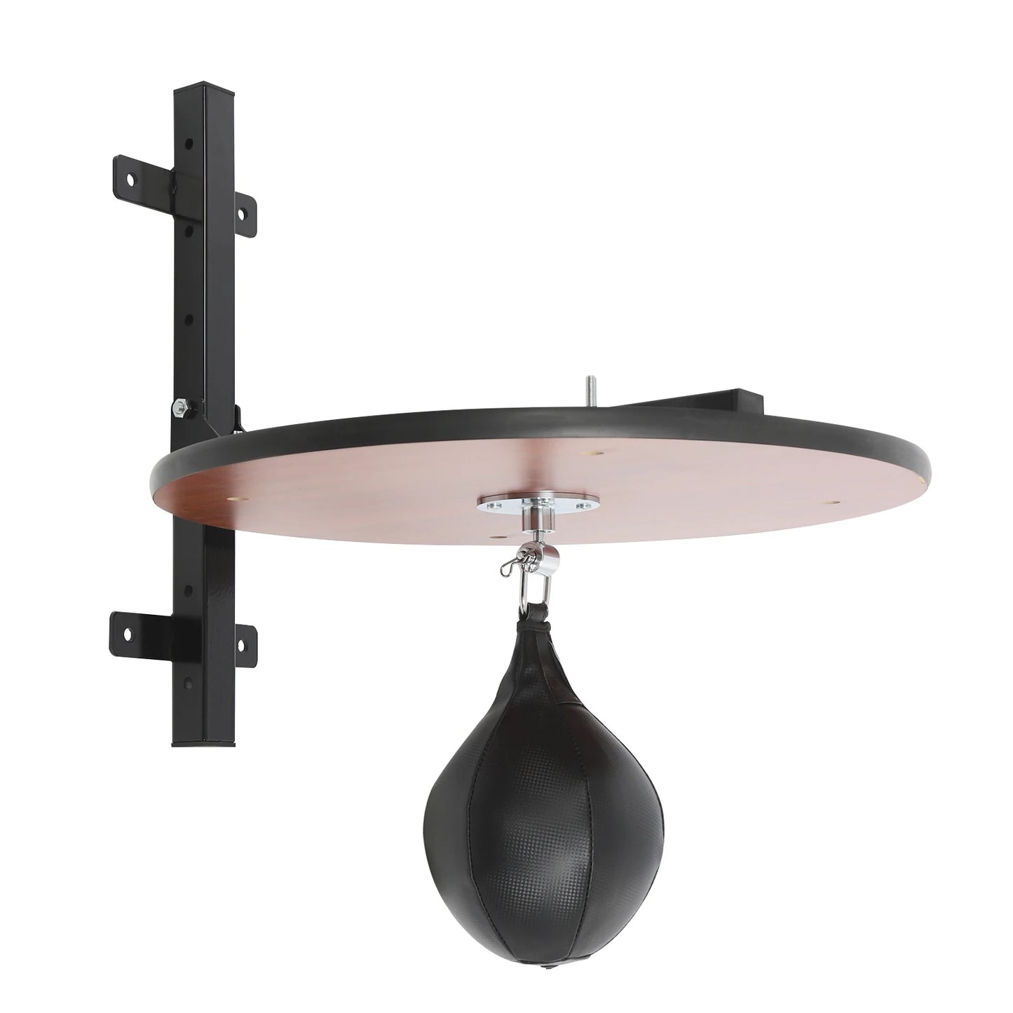 Black/Log Color Speed Bag Platform 360° Rotatable Speed Ball Platform Kit Boxing Speed Reaction Training Equipment